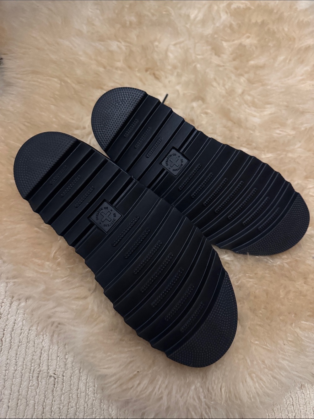Dr. Martens Black Leather Lace-Up Platform Sandals - Picture 8 of 11
